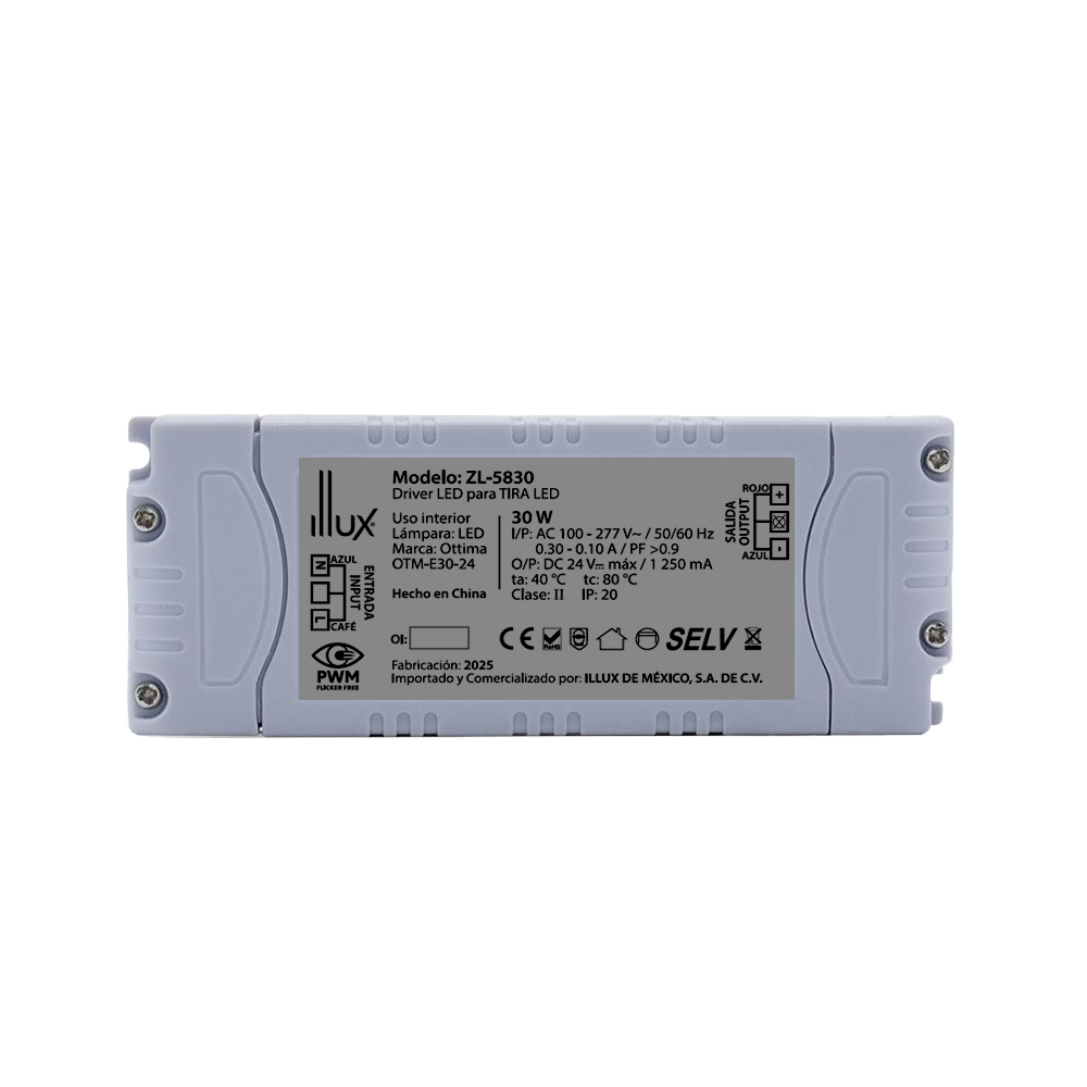 Driver LED para Tira LED 30W Illux