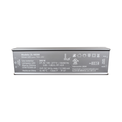 Driver LED para Tira LED 300W IP67 Illux
